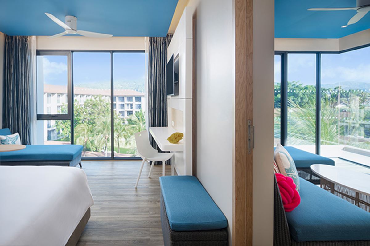 Suite mit 1 Schlafzimmer, Balkon und Poolblick - OZO Phuket